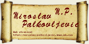Miroslav Palkovljević vizit kartica